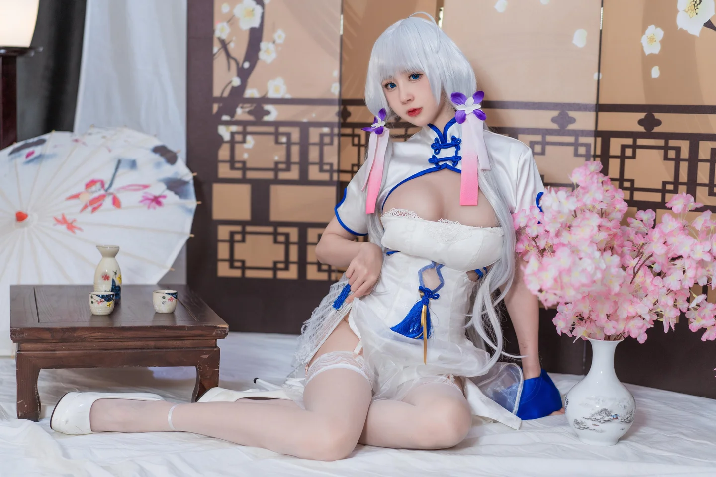 西园寺南歌 - 碧蓝航线 光辉 旗袍 [24P-139MB] tg@simisebaisi 【丝足阁】018.webp